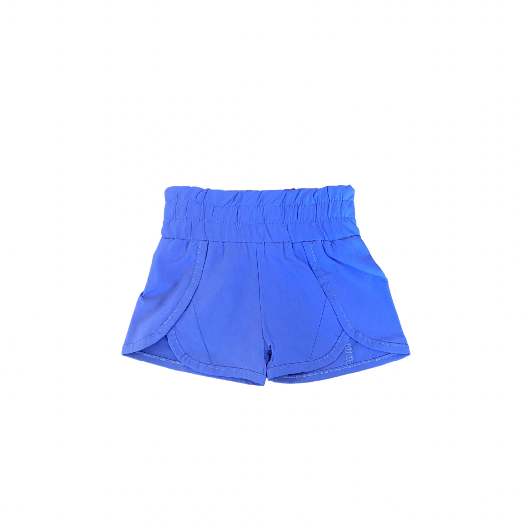 High Waisted Windbreaker Shorts