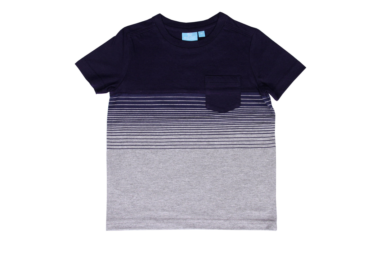 Yarn Dye Striped Pocket Tee