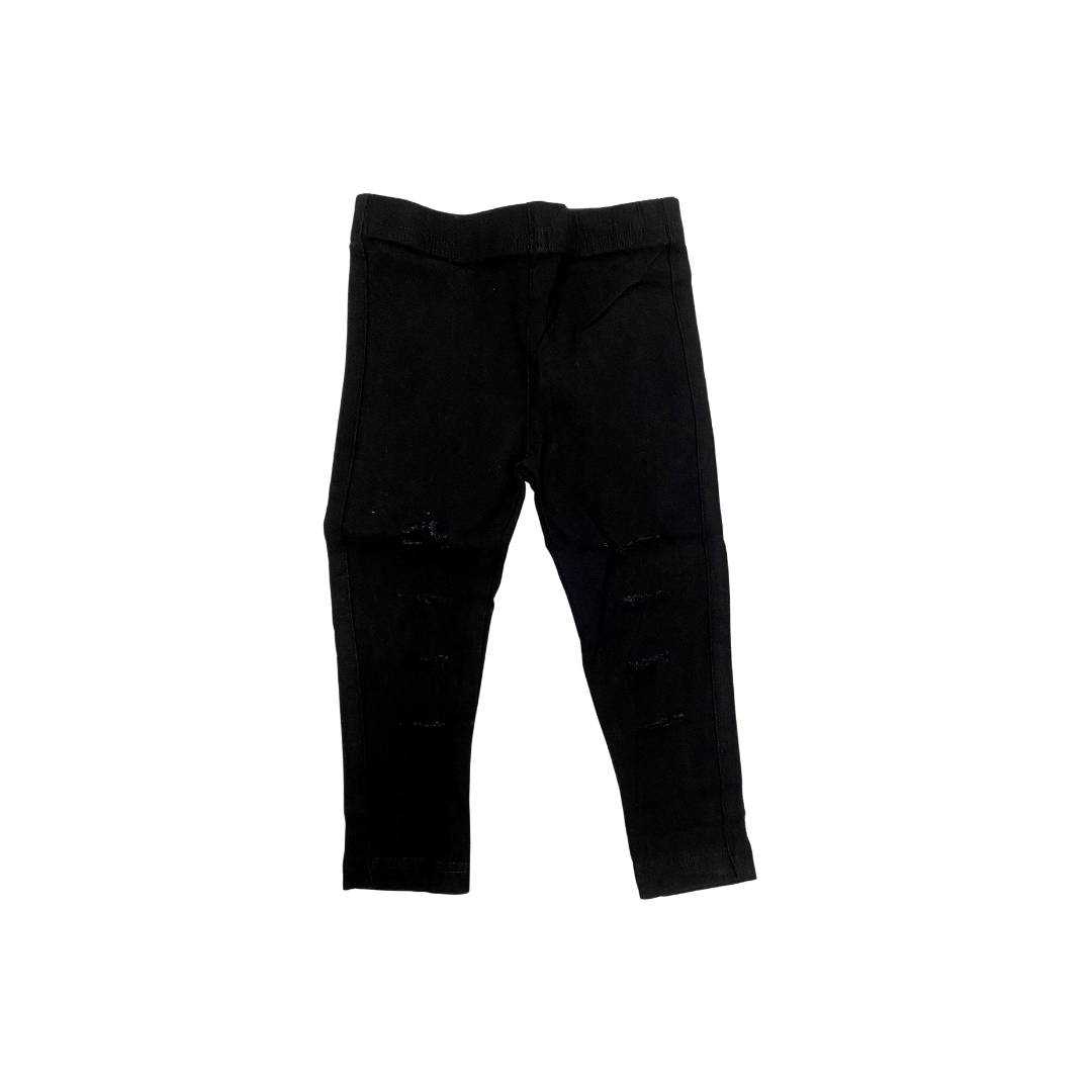 Ripped Black Jeggings