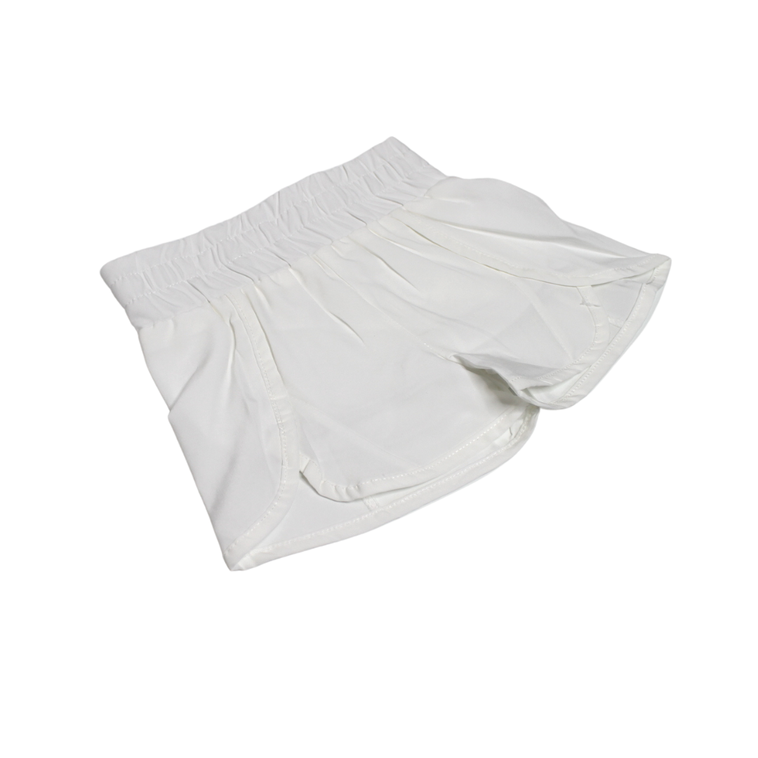 High Waisted Windbreaker Shorts