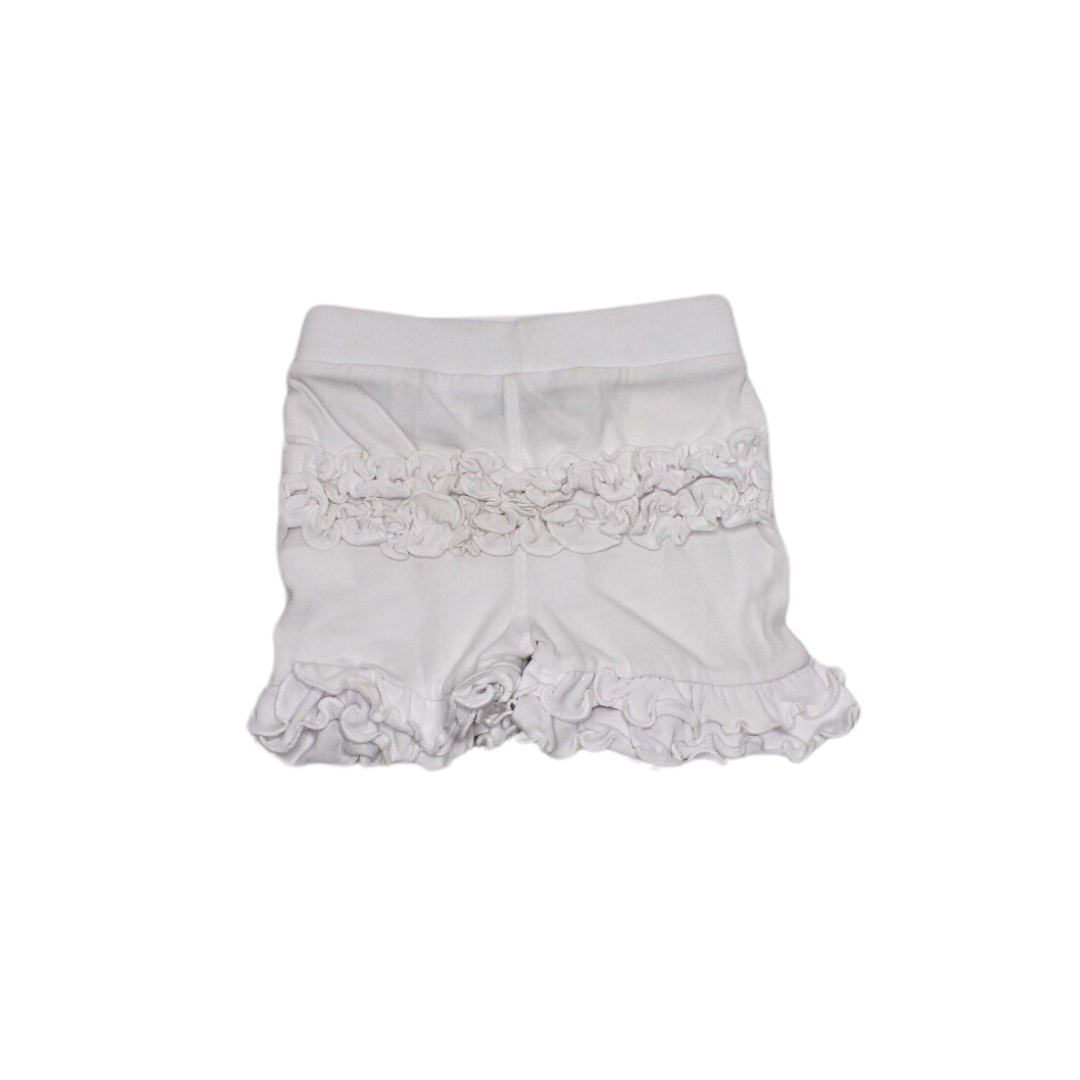 White Ruffle Butt Shorts