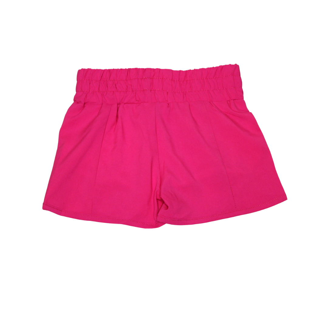High Waisted Windbreaker Shorts